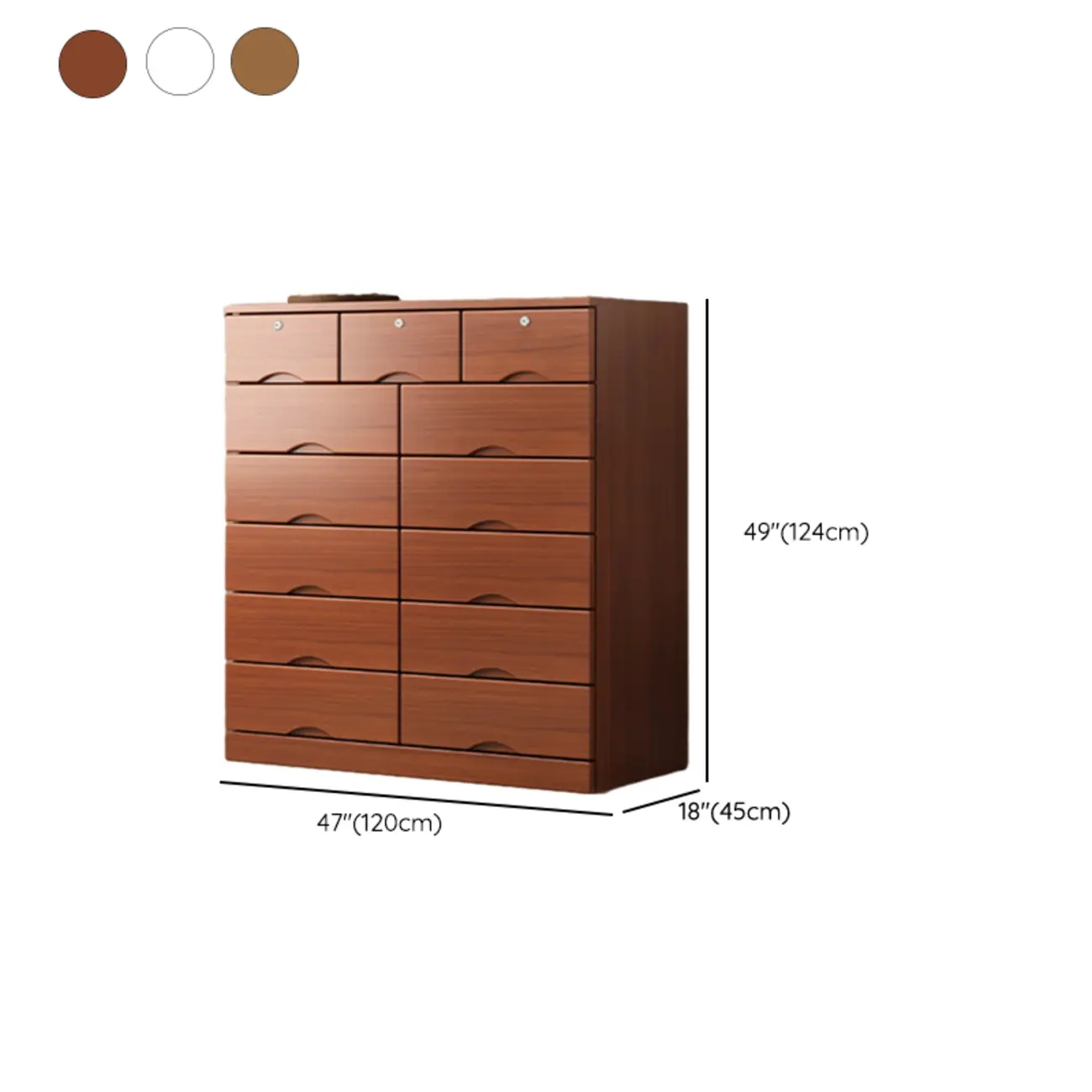 Modern Solid Wood Dressers with 7-Drawers for Living Room Image - 82 | homeyfad