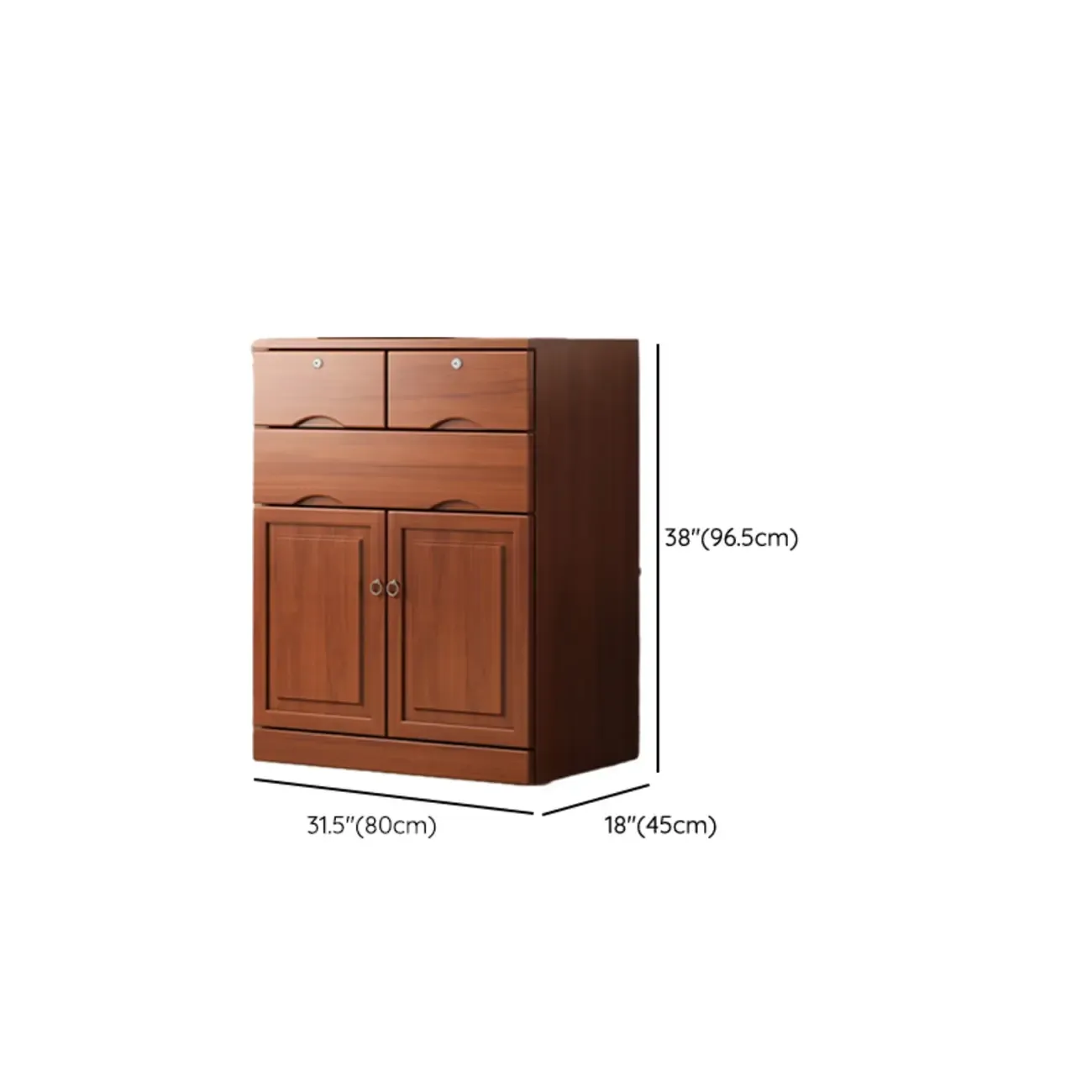 Modern Solid Wood Dressers with 7-Drawers for Living Room Image - 83
