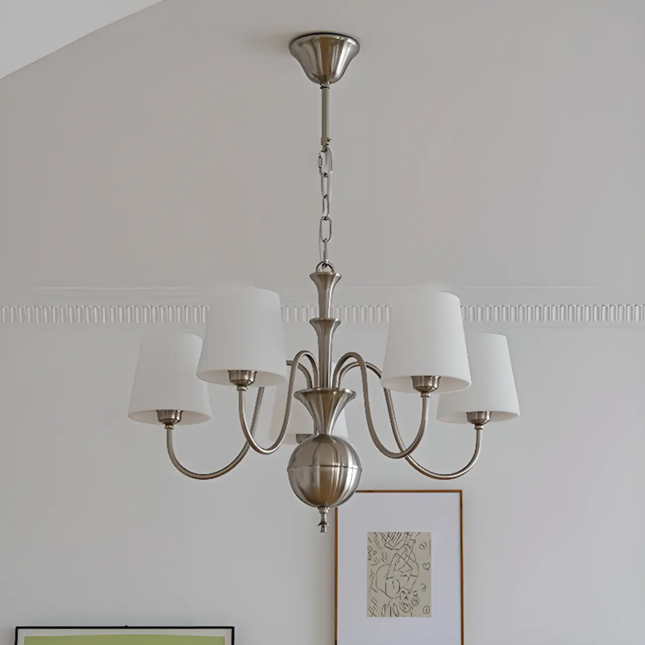 Tradition Vintage Metal LED Chandelier for Dining Room Image - 2 | homeyfad