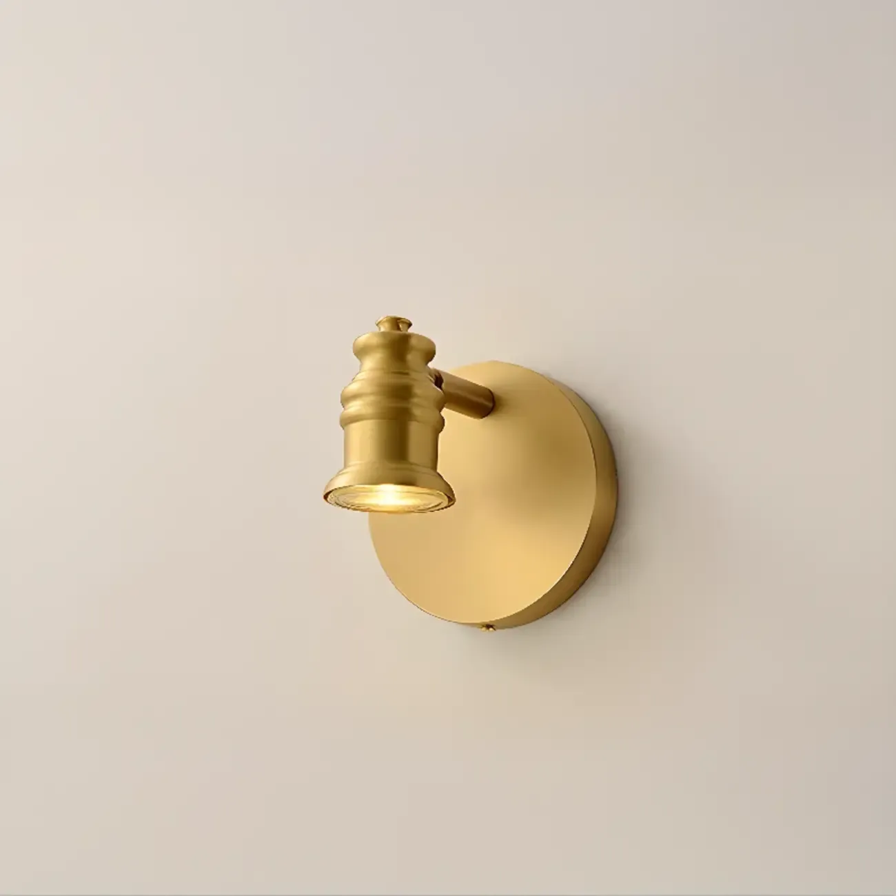 3 Bulb Brass Bath Vanity Light Fixture with Vintage Design Image - 2