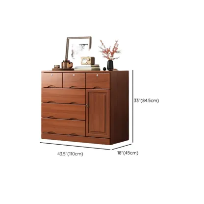 Modern Solid Wood Dressers with 7-Drawers for Living Room Image - 85