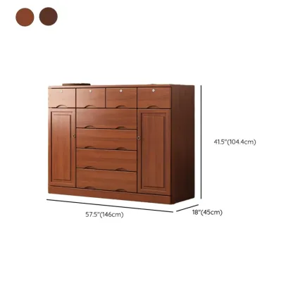 Modern Solid Wood Dressers with 7-Drawers for Living Room Image - 87