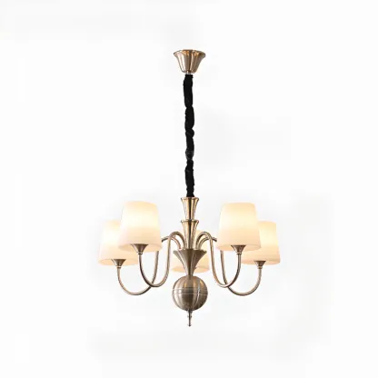 Tradition Vintage Metal LED Chandelier for Dining Room Image - 5