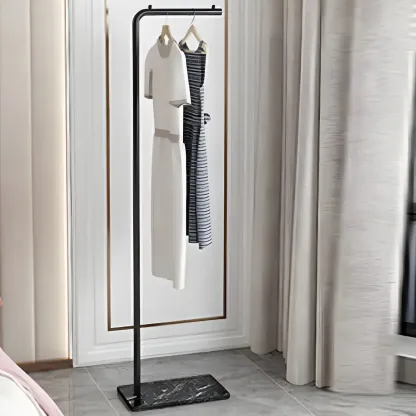 Contemporary Metal Coat Rack with Hooks Image - 4