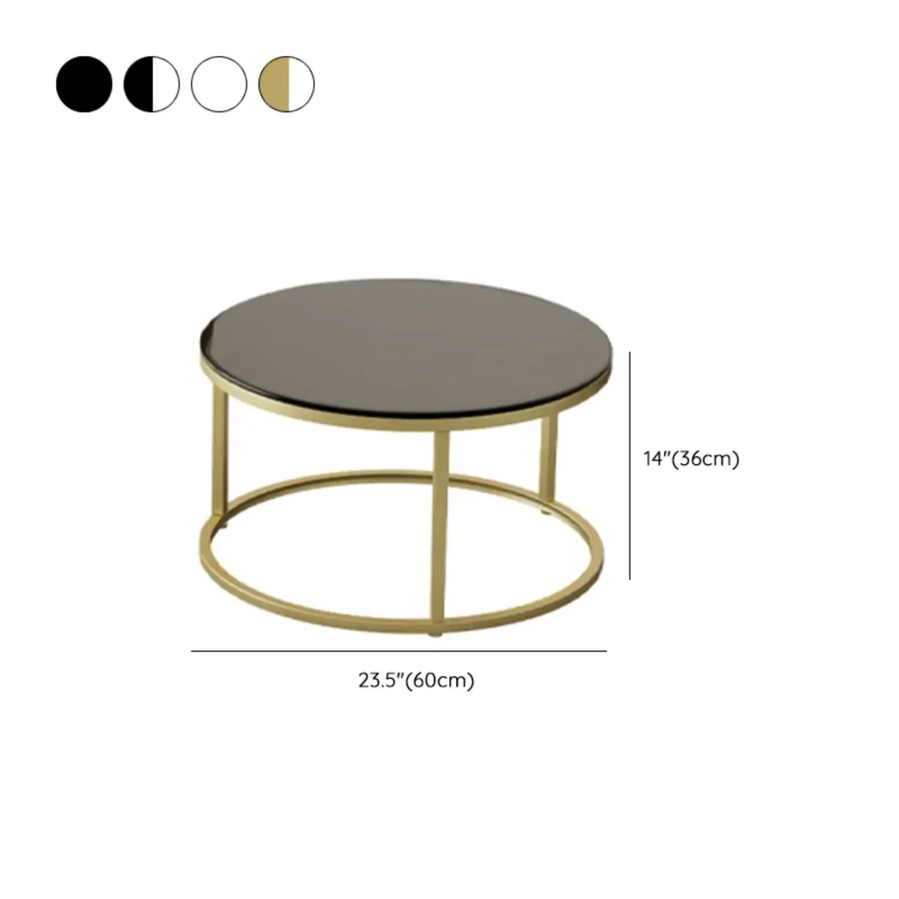 Modern White Coffee Table Set with Metal Frame for Home Use Image - 17