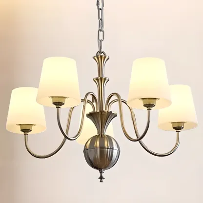 Tradition Vintage Metal LED Chandelier for Dining Room Image - 9