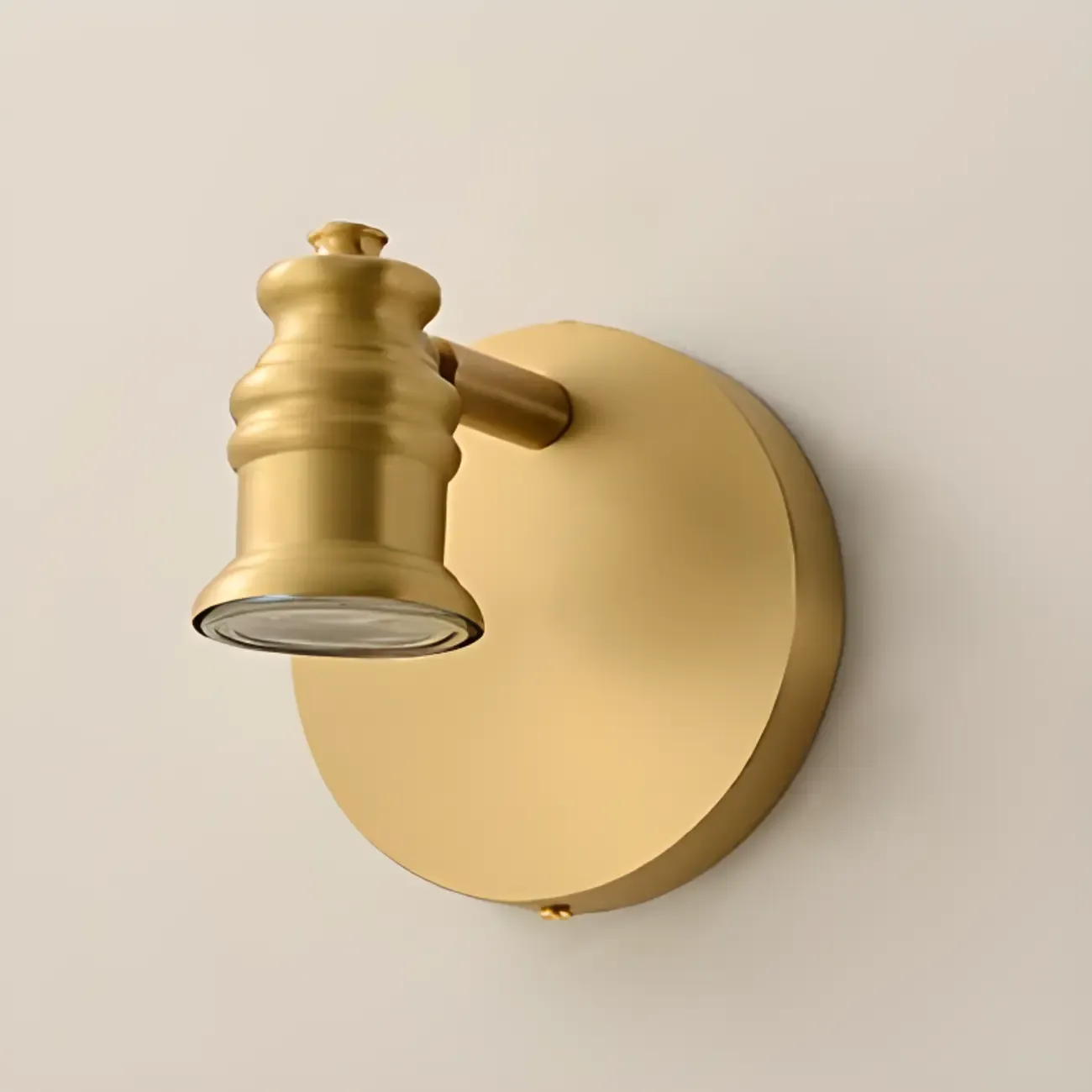 3 Bulb Brass Bath Vanity Light Fixture with Vintage Design Image - 10