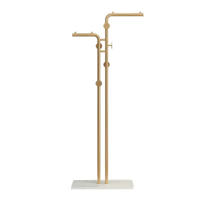 Contemporary Metal Coat Rack with Hooks Image - 10