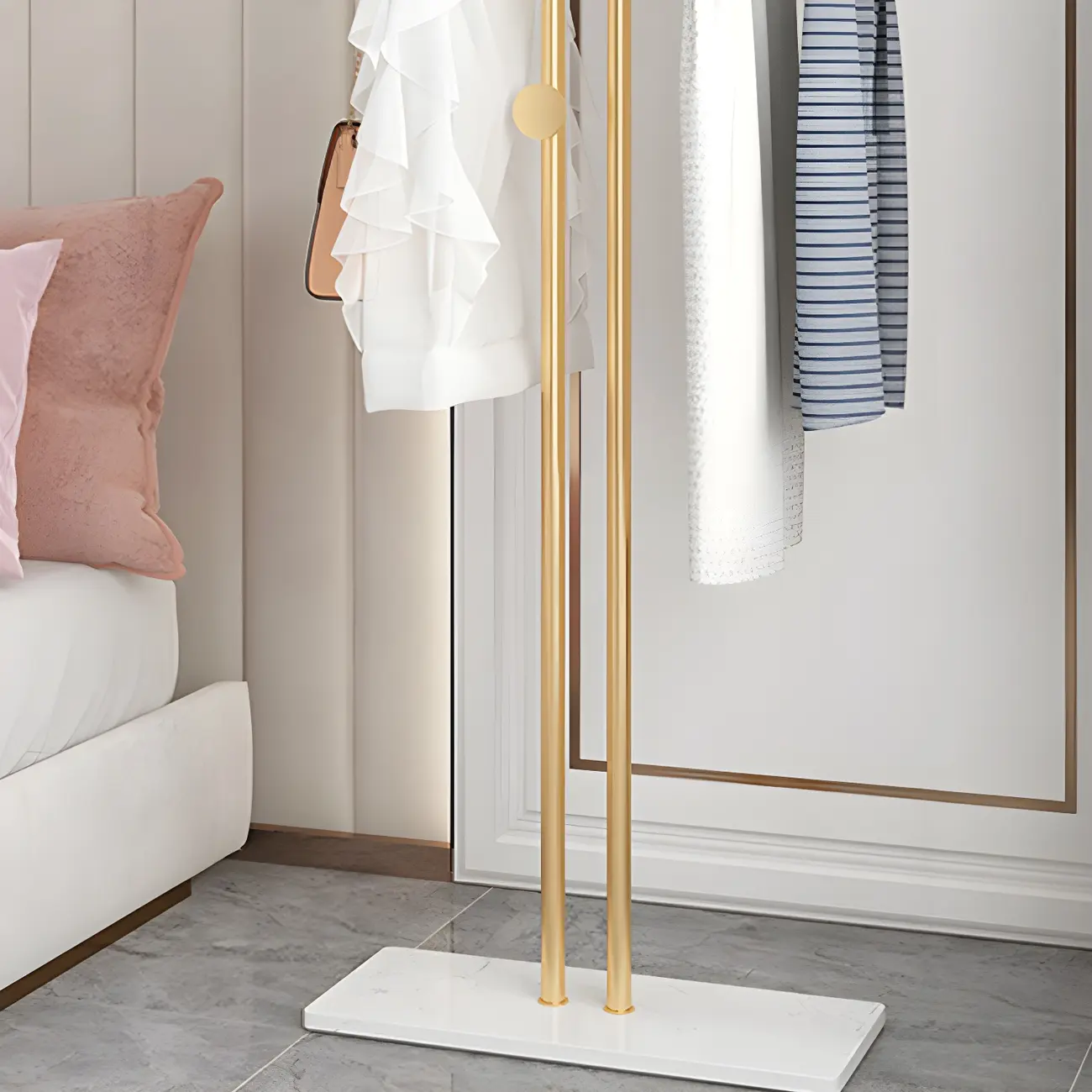 Contemporary Metal Coat Rack with Hooks Image - 12 | homeyfad
