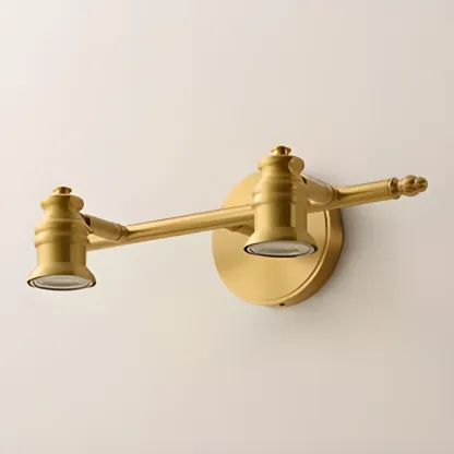 3 Bulb Brass Bath Vanity Light Fixture with Vintage Design  Image - 13
