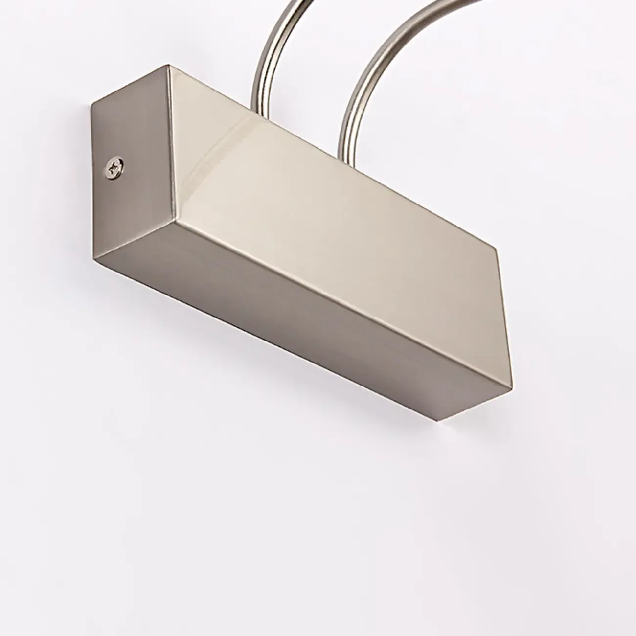 Sleek Black Linear LED Adjustable Vanity Light with Arced Arm for Bedroom Image - 10