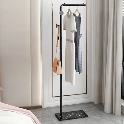 Contemporary Metal Coat Rack with Hooks Image - 16
