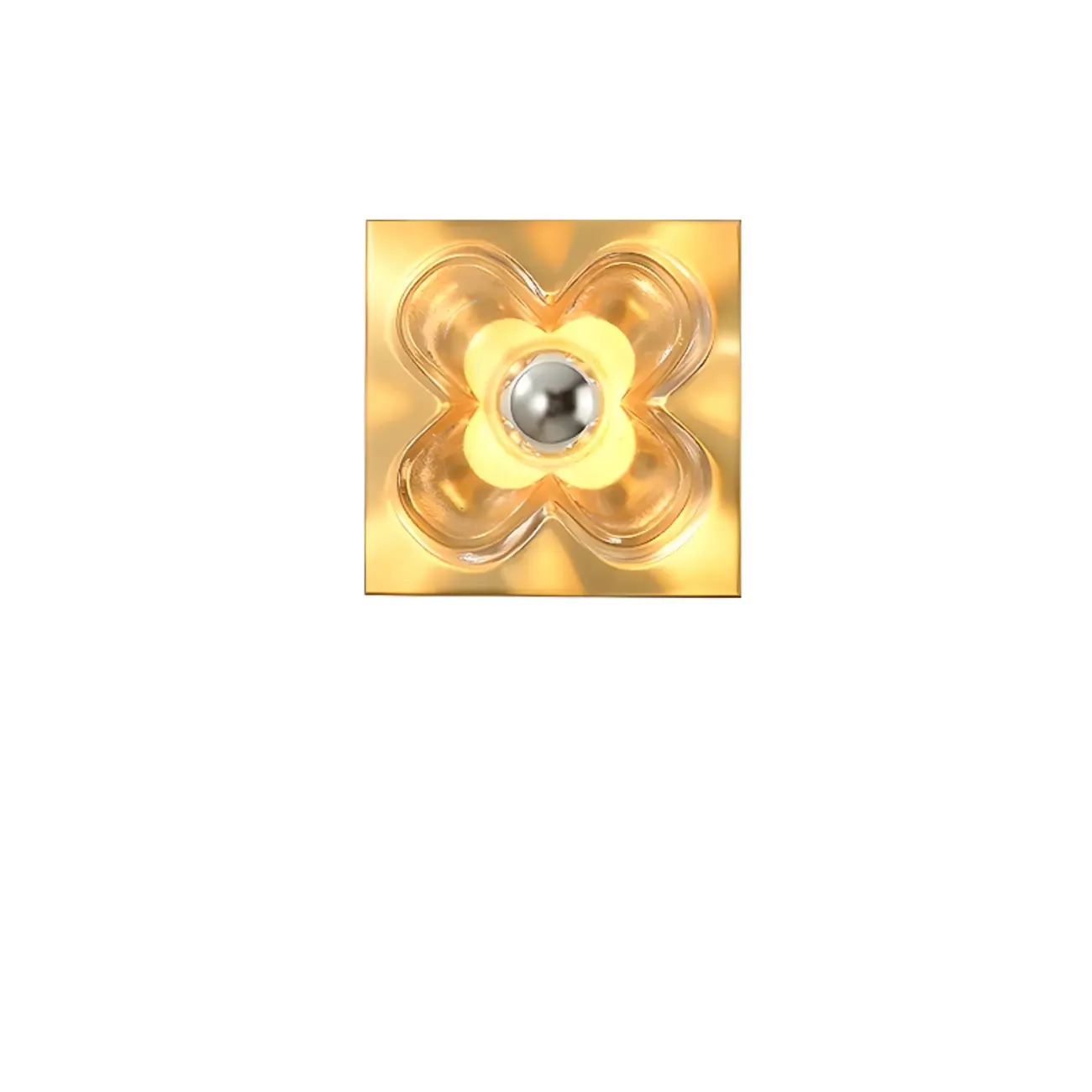 Modern Elegant Glass LED Vanity Light with Flower Design | HomeyFad