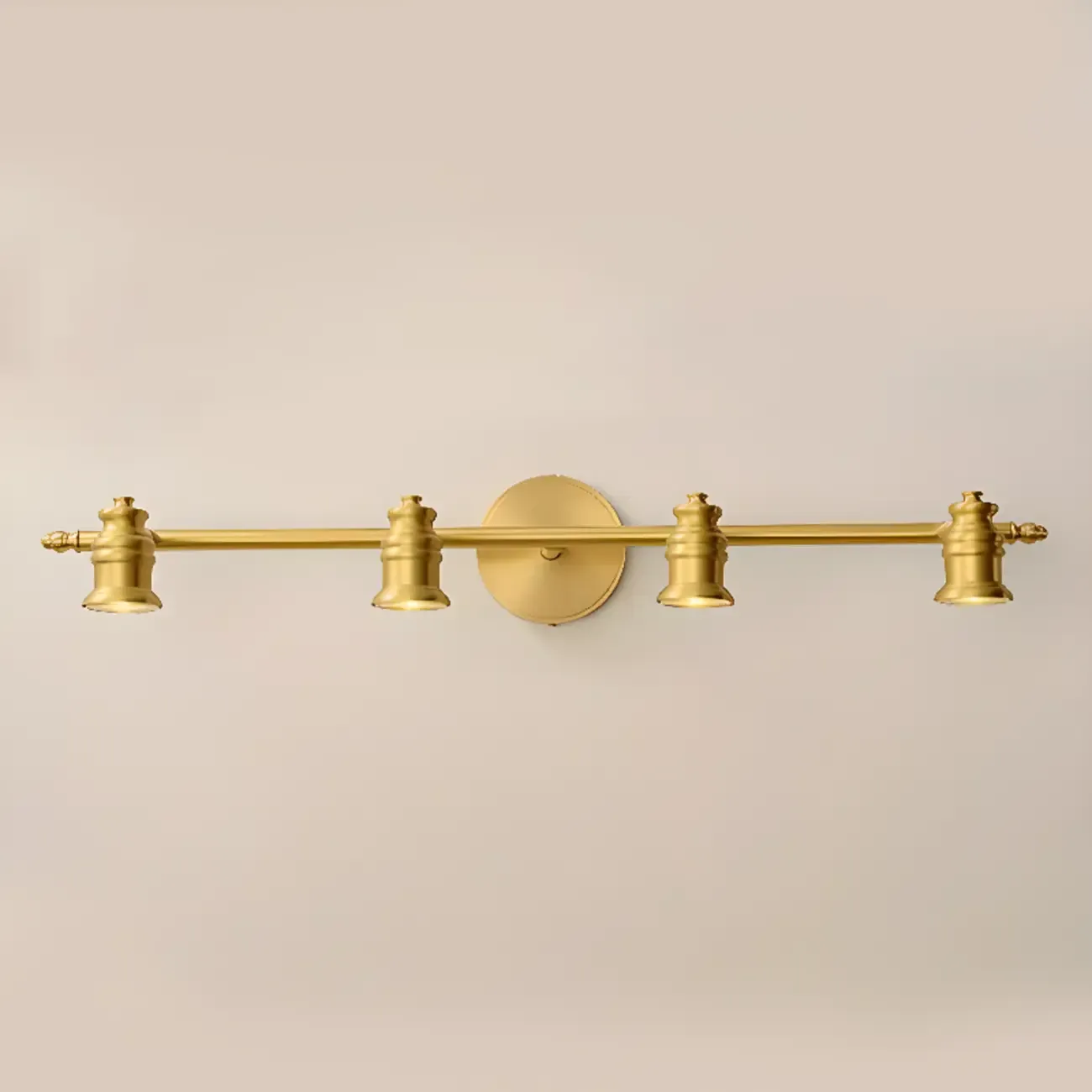 3 Bulb Brass Bath Vanity Light Fixture with Vintage Design Image - 20