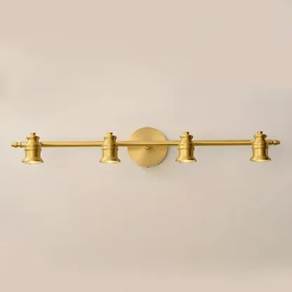 3 Bulb Brass Bath Vanity Light Fixture with Vintage Design  Image - 20
