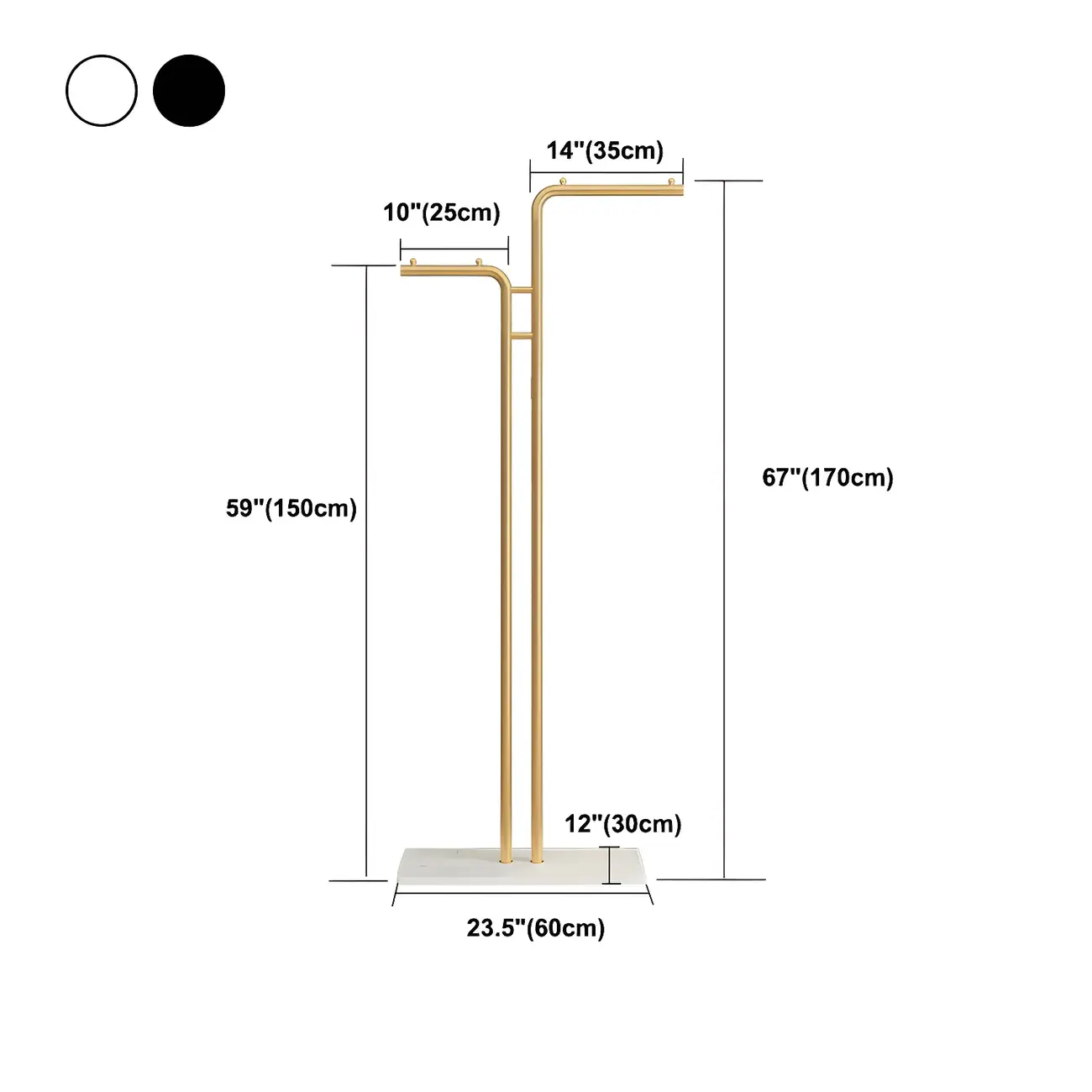 Contemporary Metal Coat Rack with Hooks Image - 25 | homeyfad