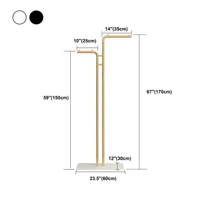 Contemporary Metal Coat Rack with Hooks Image - 25