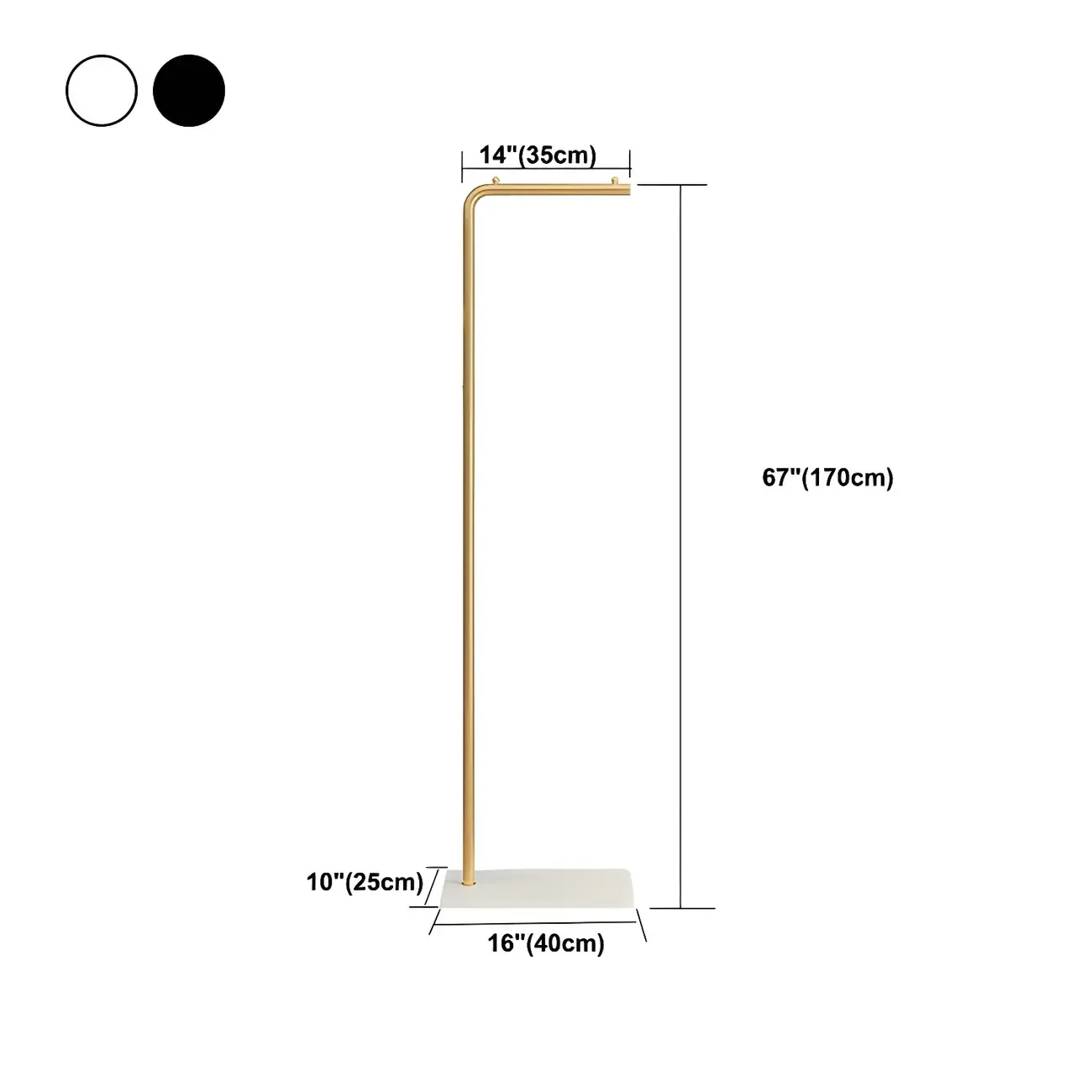 Contemporary Metal Coat Rack with Hooks Image - 26
