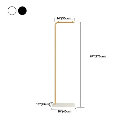 Contemporary Metal Coat Rack with Hooks Image - 26
