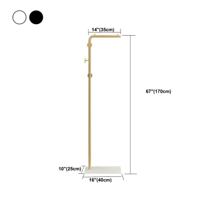 Contemporary Metal Coat Rack with Hooks Image - 29