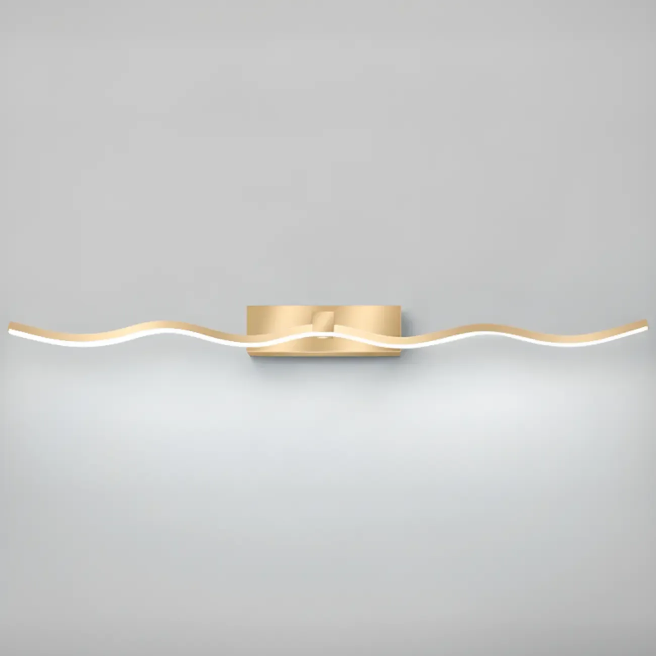 Wall-Mounted Bathroom LED Vanity Light with Silica Gel Shade Image - 8