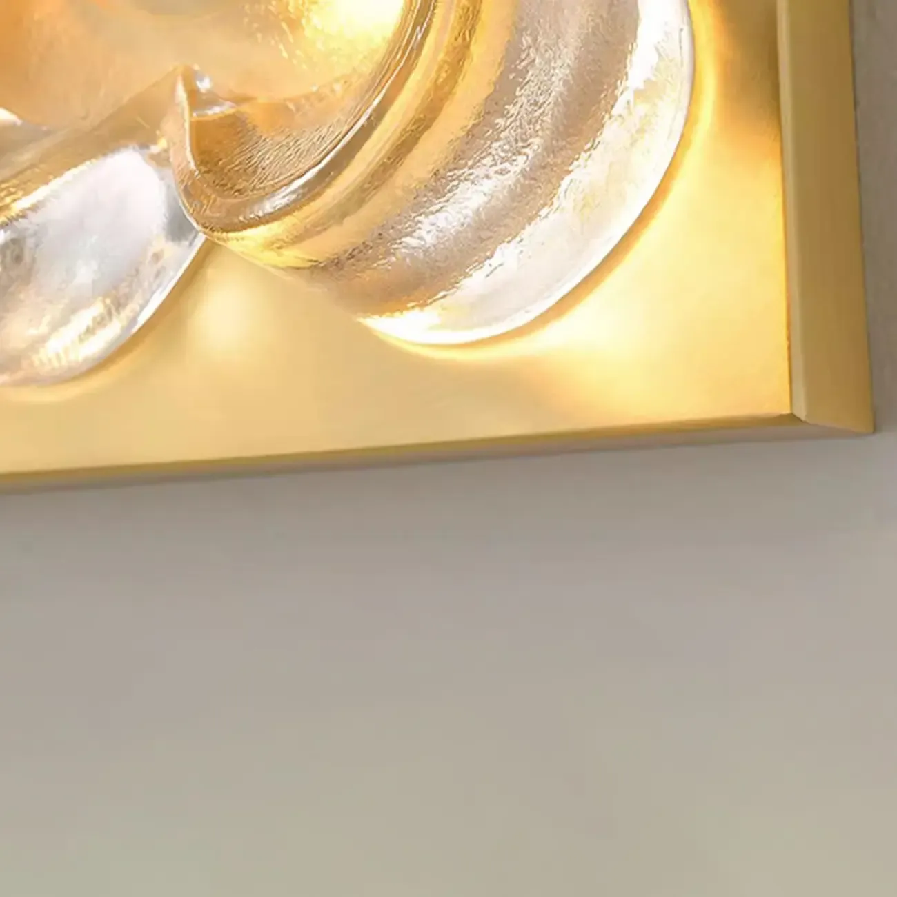 Modern Elegant Glass LED Vanity Light with Flower Design Image - 17