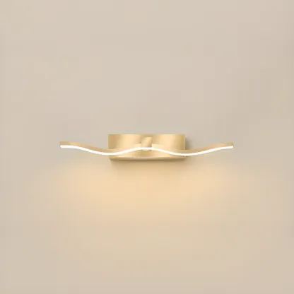 Wall-Mounted Bathroom LED Vanity Light with Silica Gel Shade Image - 9
