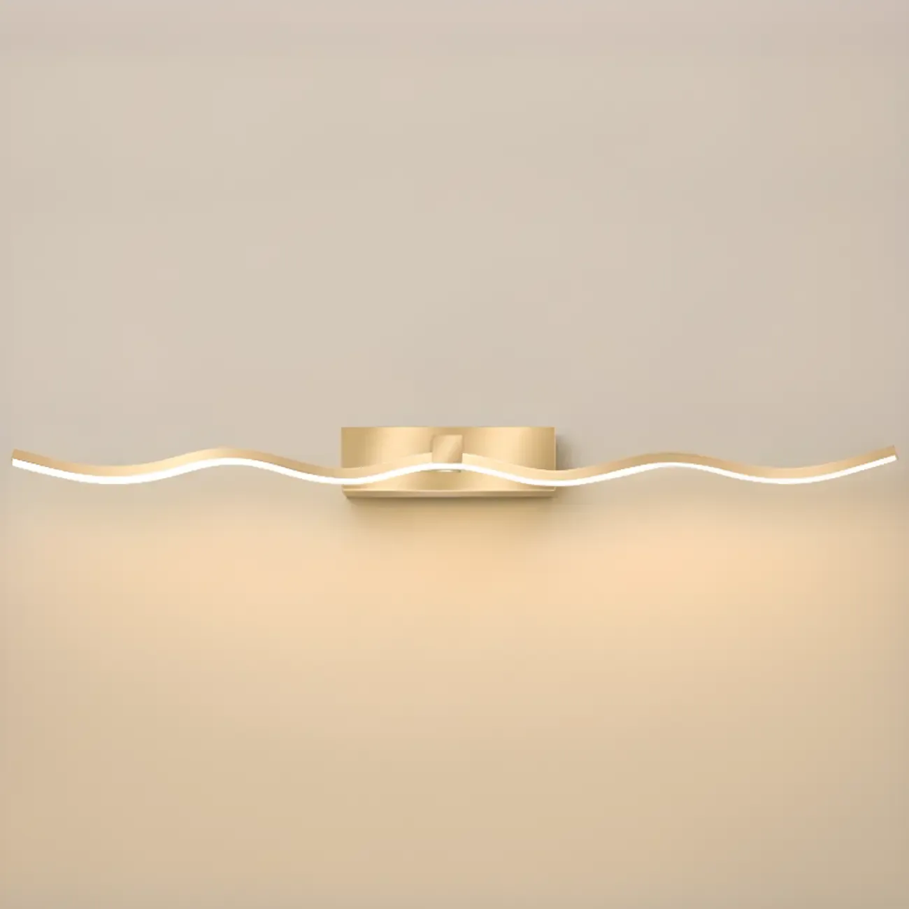 Wall-Mounted Bathroom LED Vanity Light with Silica Gel Shade Image - 11