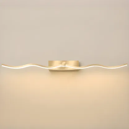Wall-Mounted Bathroom LED Vanity Light with Silica Gel Shade Image - 11