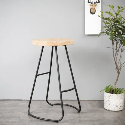 Adjustable Metal Swivel Bar Stools with Cushions Image - 7