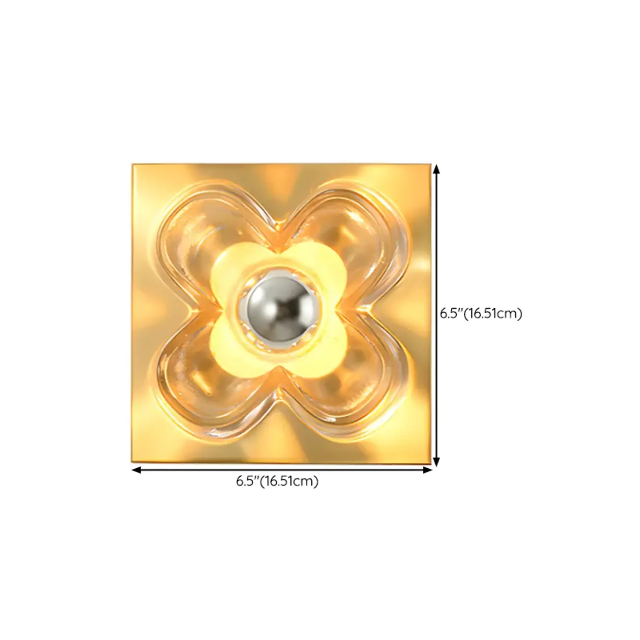 Modern Elegant Glass LED Vanity Light with Flower Design Image - 20 | homeyfad