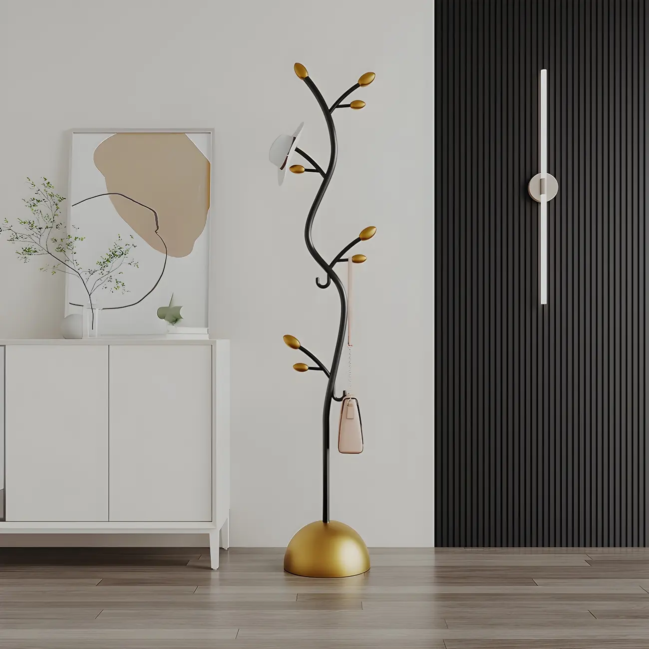Arles Metal Standing Hall Tree with Hooks Image - 1 | homeyfad