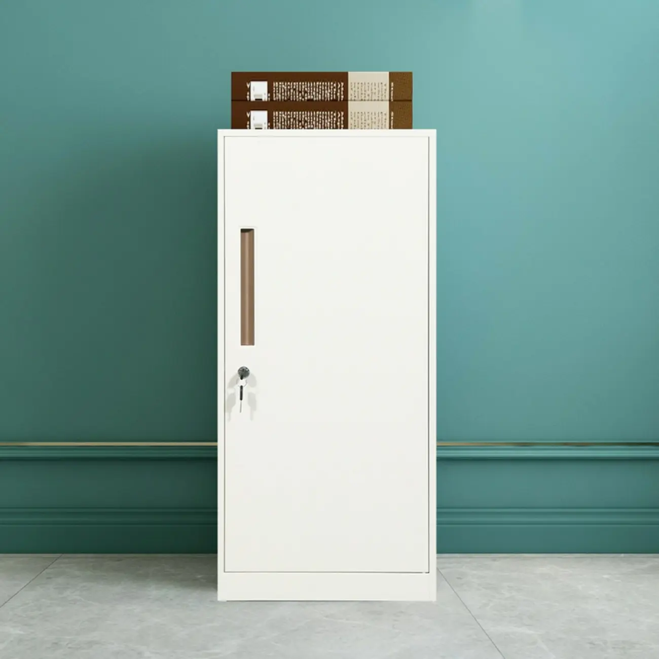 Modern Steel Vertical Filing Cabinet with Key Lock for Office Image - 22 | homeyfad