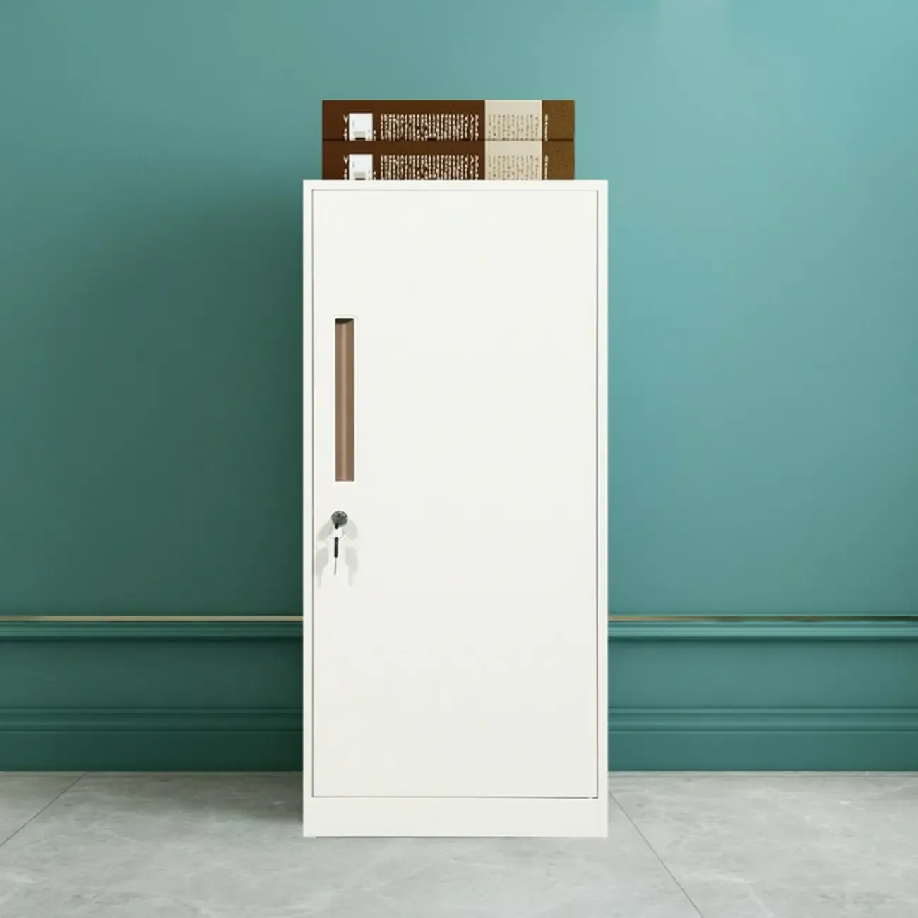 Modern Steel Vertical Filing Cabinet with Key Lock for Office Image - 22