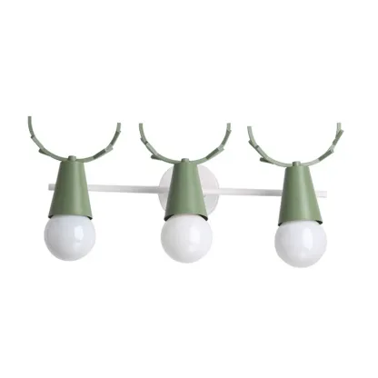 3-Light Modern Antler LED Vanity Light Fixture for Bathroom Image - 5