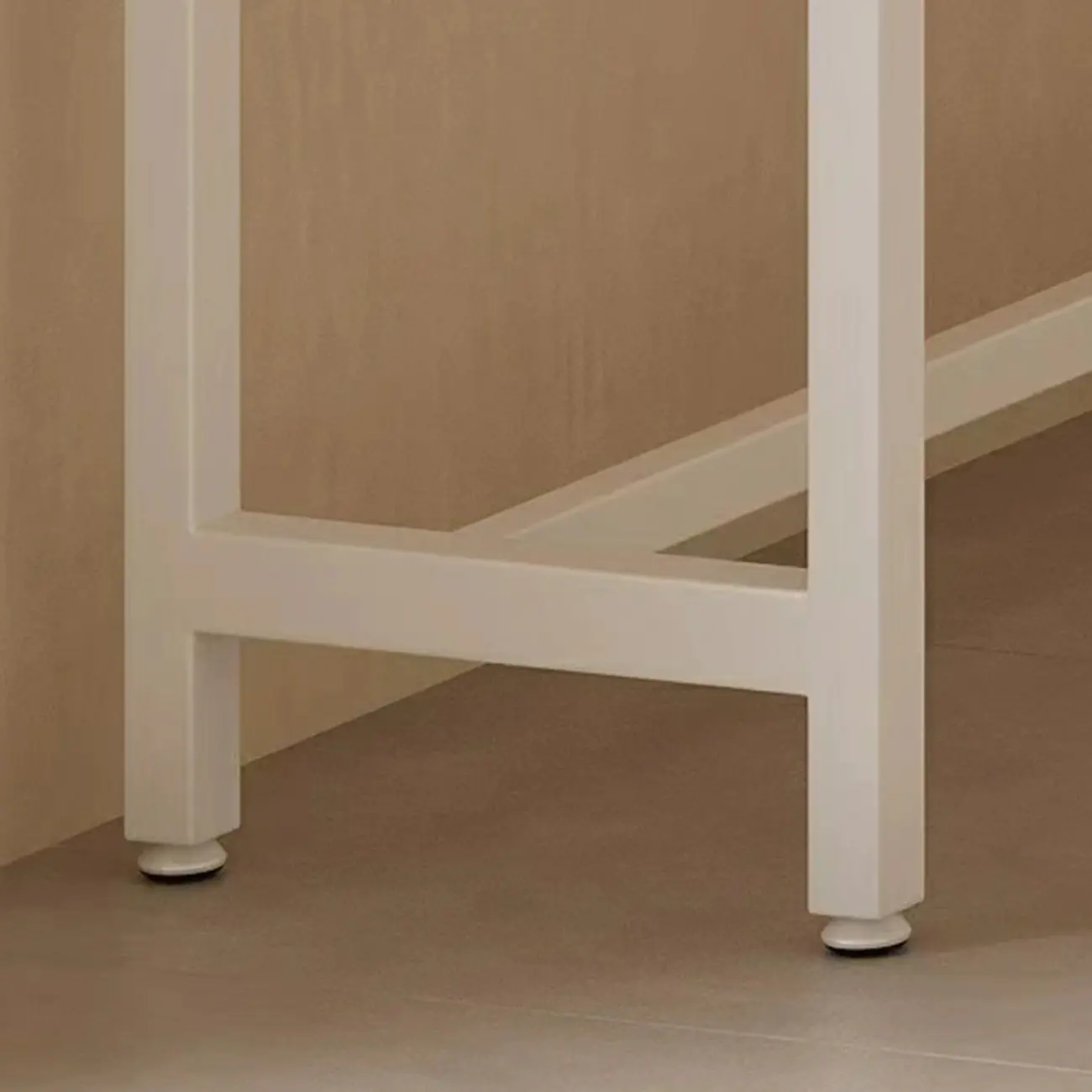 Simplistic Pine Wood Bar Table with White Metal Base for Dining Image - 10 | homeyfad