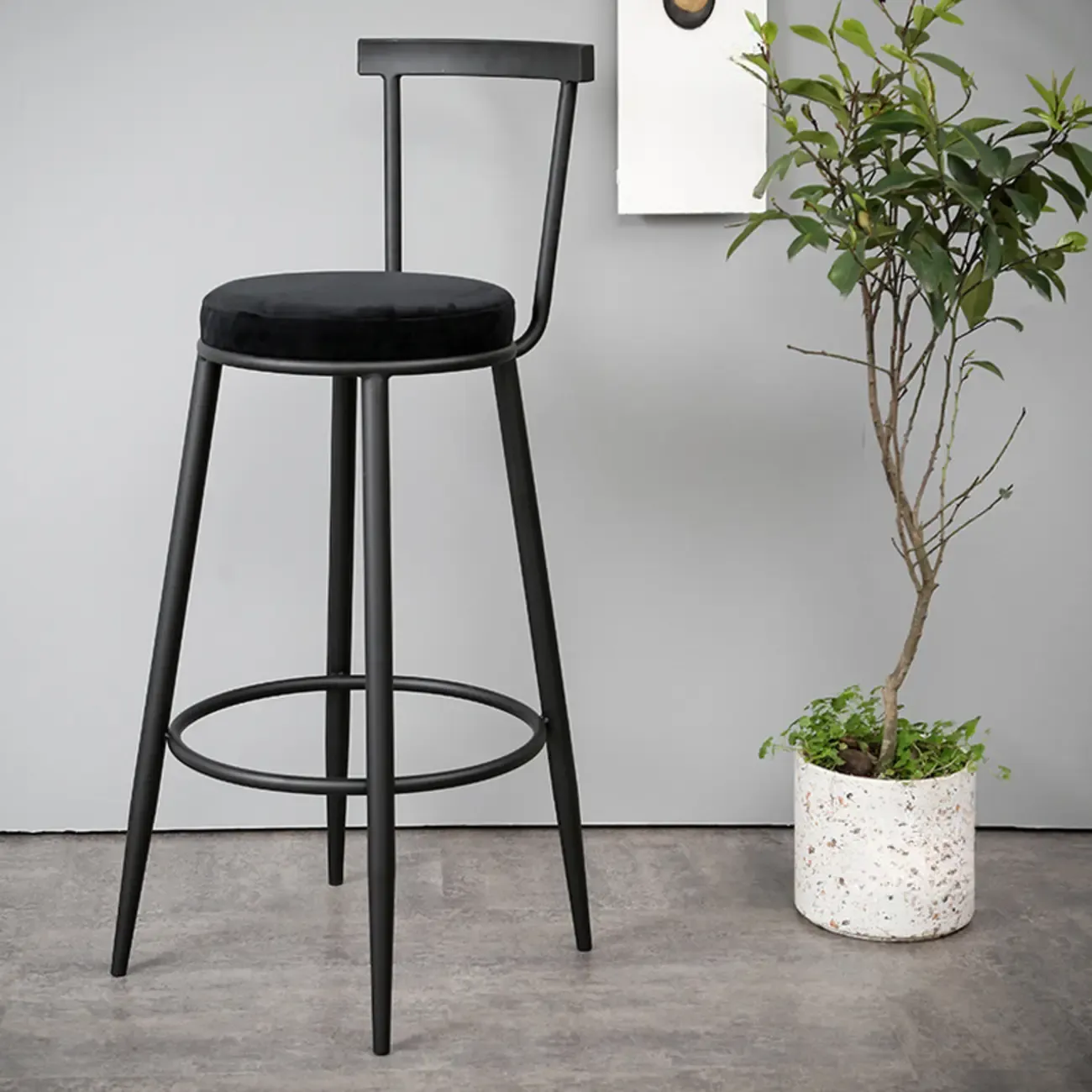 Adjustable Metal Swivel Bar Stools with Cushions Image - 13