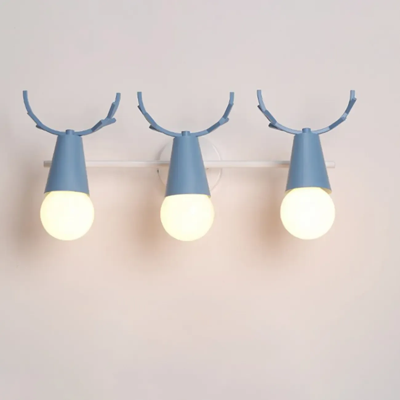 3-Light Modern Antler LED Vanity Light Fixture for Bathroom Image - 9
