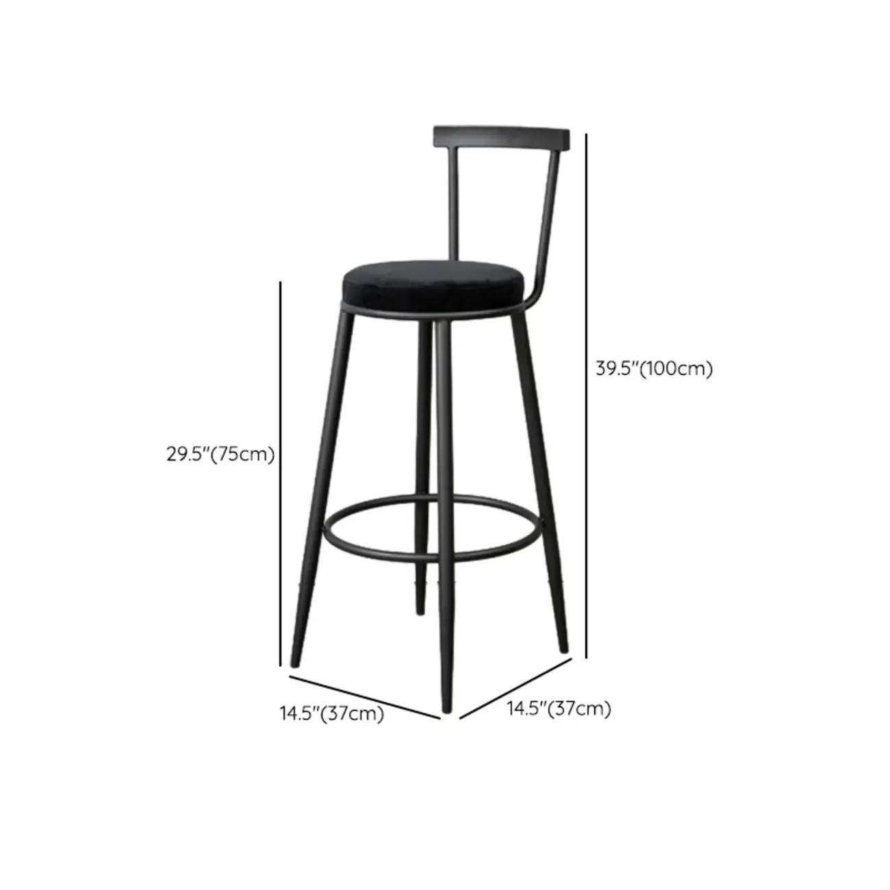 Adjustable Metal Swivel Bar Stools with Cushions Image - 18