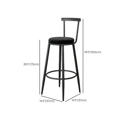 Adjustable Metal Swivel Bar Stools with Cushions Image - 18