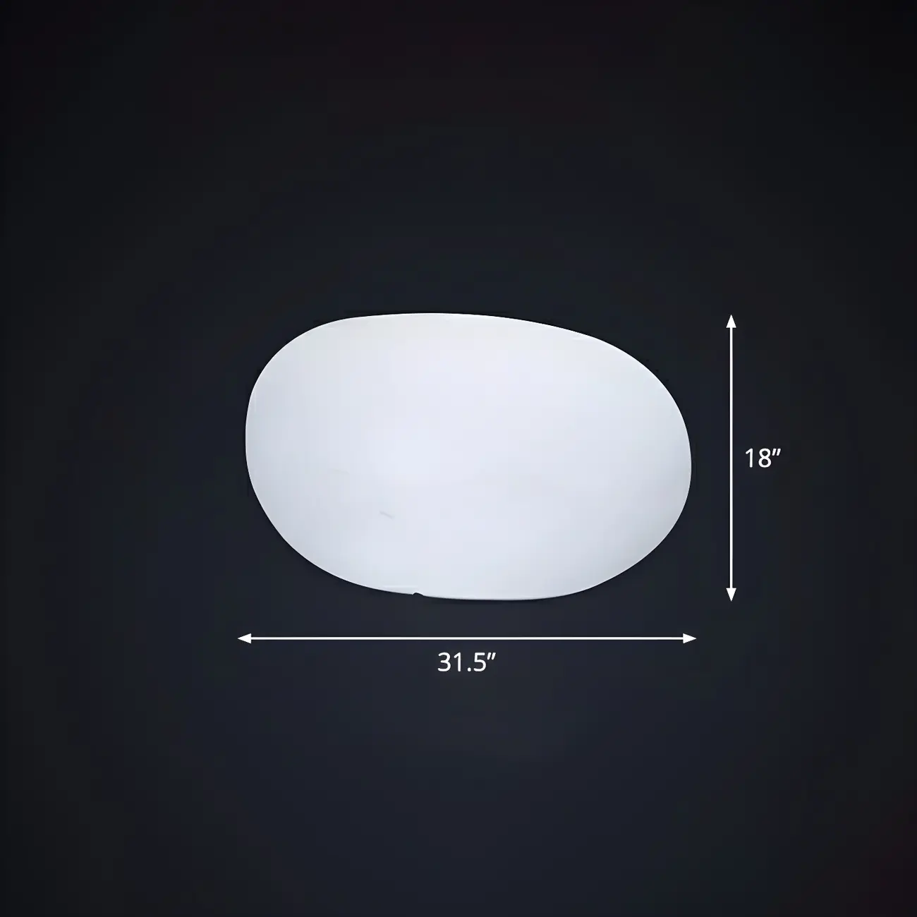  LED White Stone Shaped Landscape Light for Lawn Decor Image - 5 | homeyfad