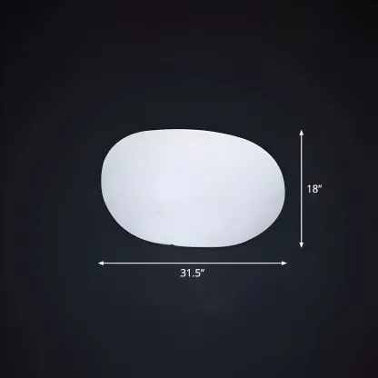  LED White Stone Shaped Landscape Light for Lawn Decor Image - 5