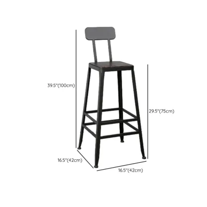 Adjustable Metal Swivel Bar Stools with Cushions Image - 20