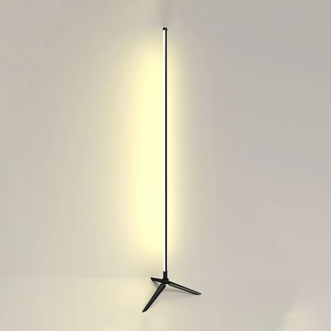 Minimalist Metal LED Coner Floor Lamp for Living Room Decor Image - 6