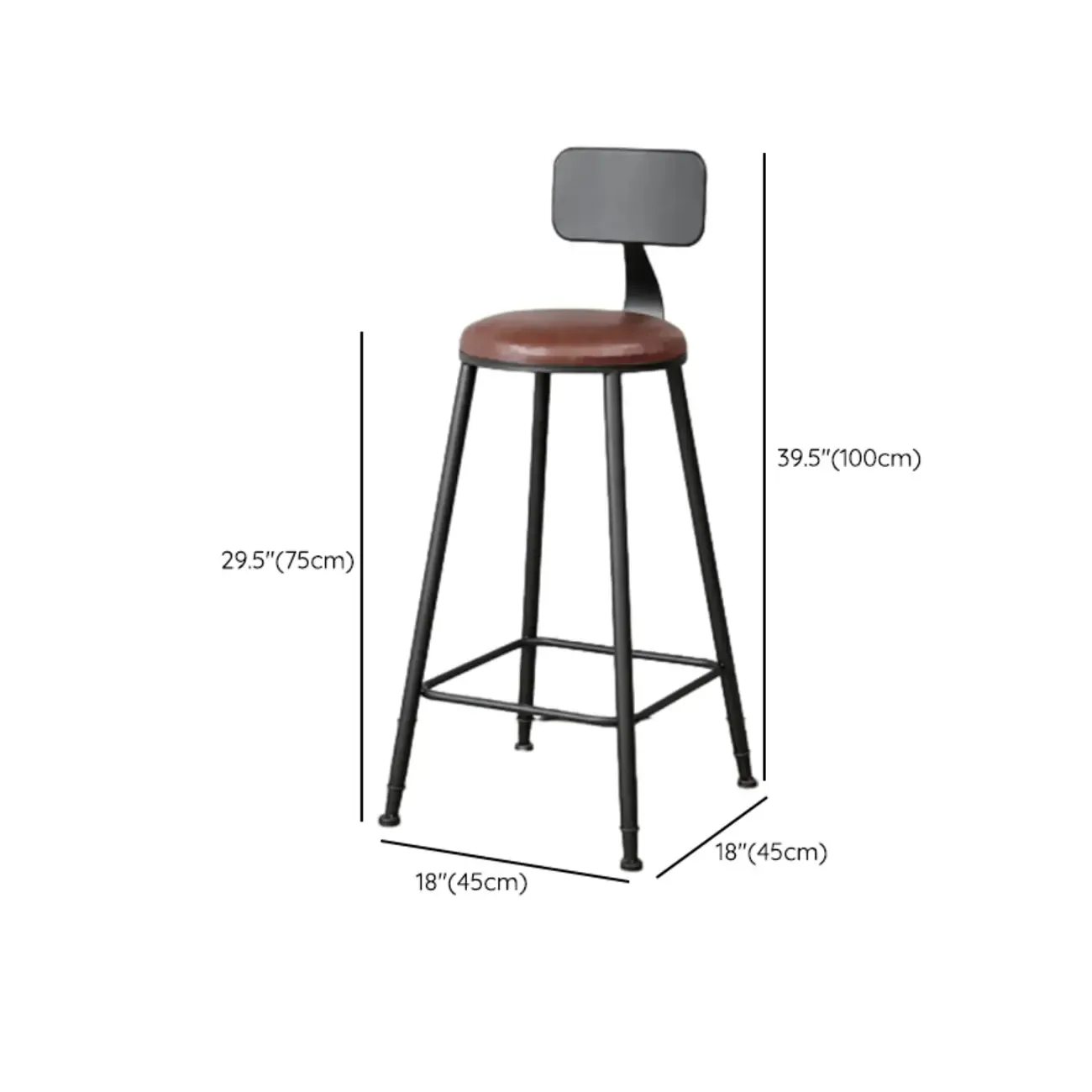 Adjustable Metal Swivel Bar Stools with Cushions Image - 22