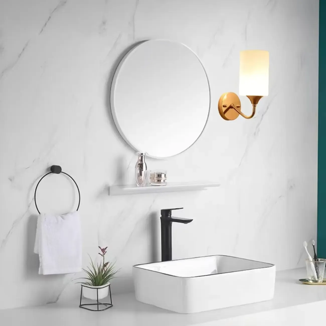 5 to 9 Inch Modern Wall-Mounted Bath Vanity Light Fixture Image - 3