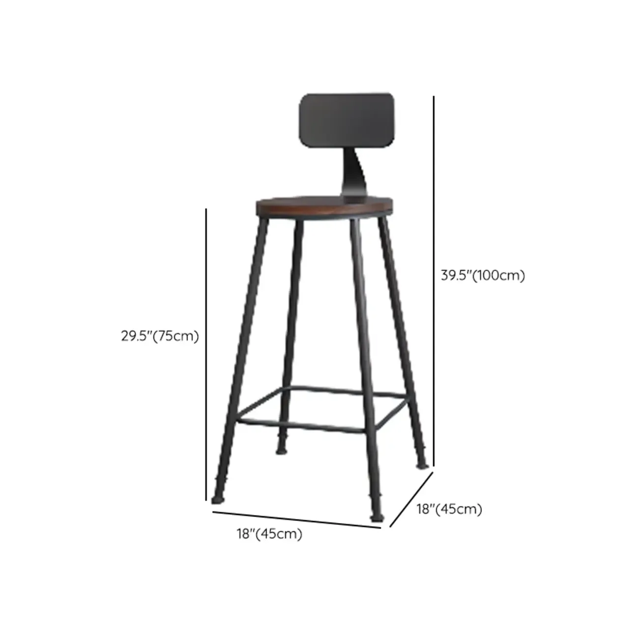 Adjustable Metal Swivel Bar Stools with Cushions Image - 23