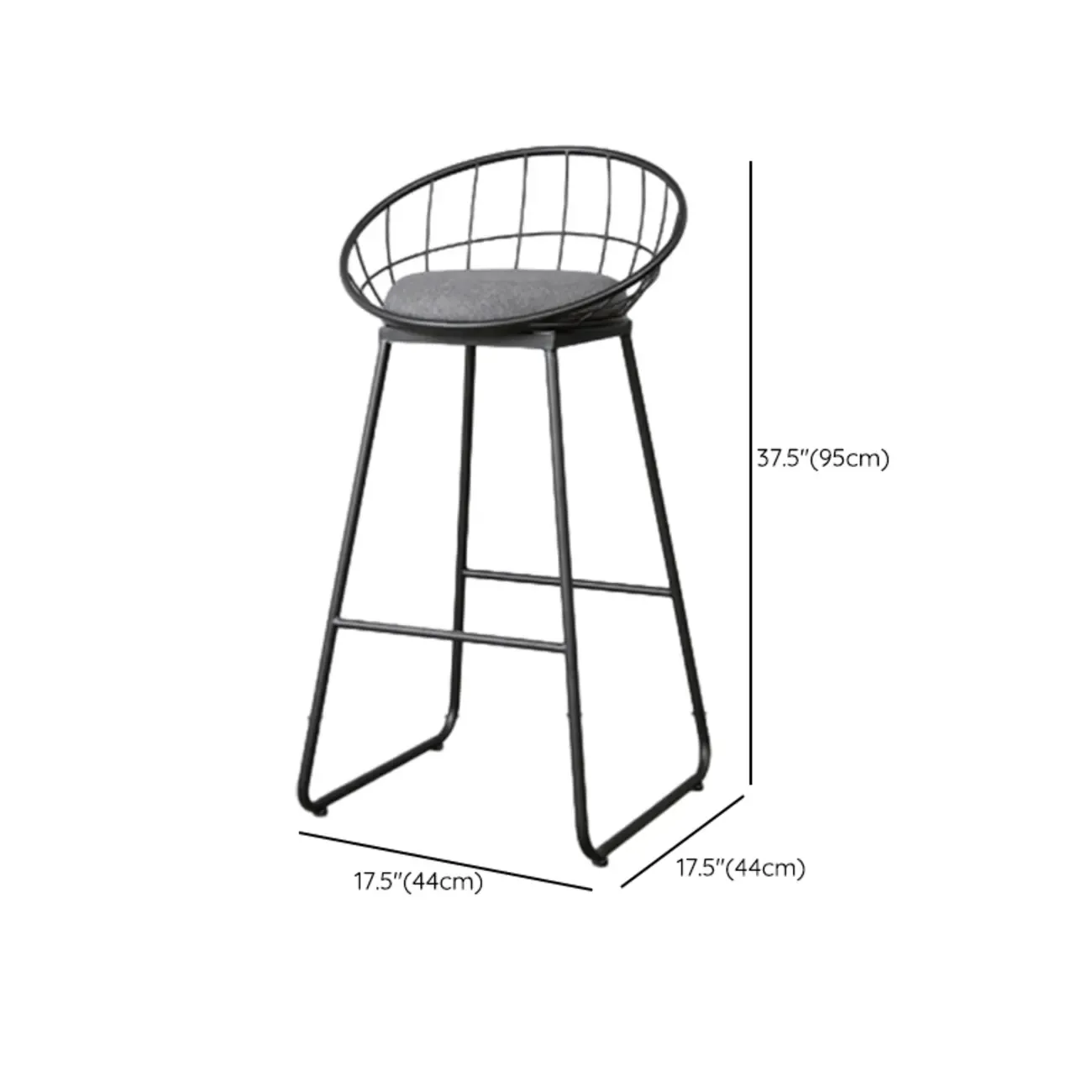 Adjustable Metal Swivel Bar Stools with Cushions Image - 25