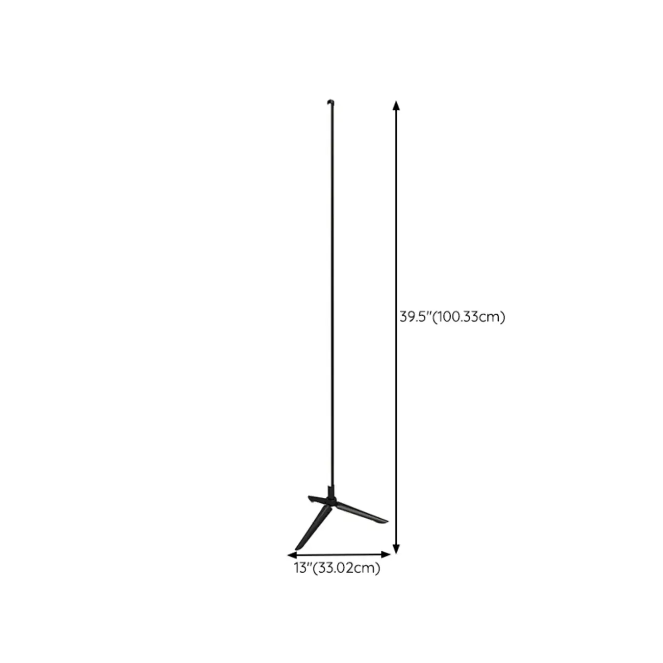  Minimalist Metal LED Coner Floor Lamp for Living Room Decor #size