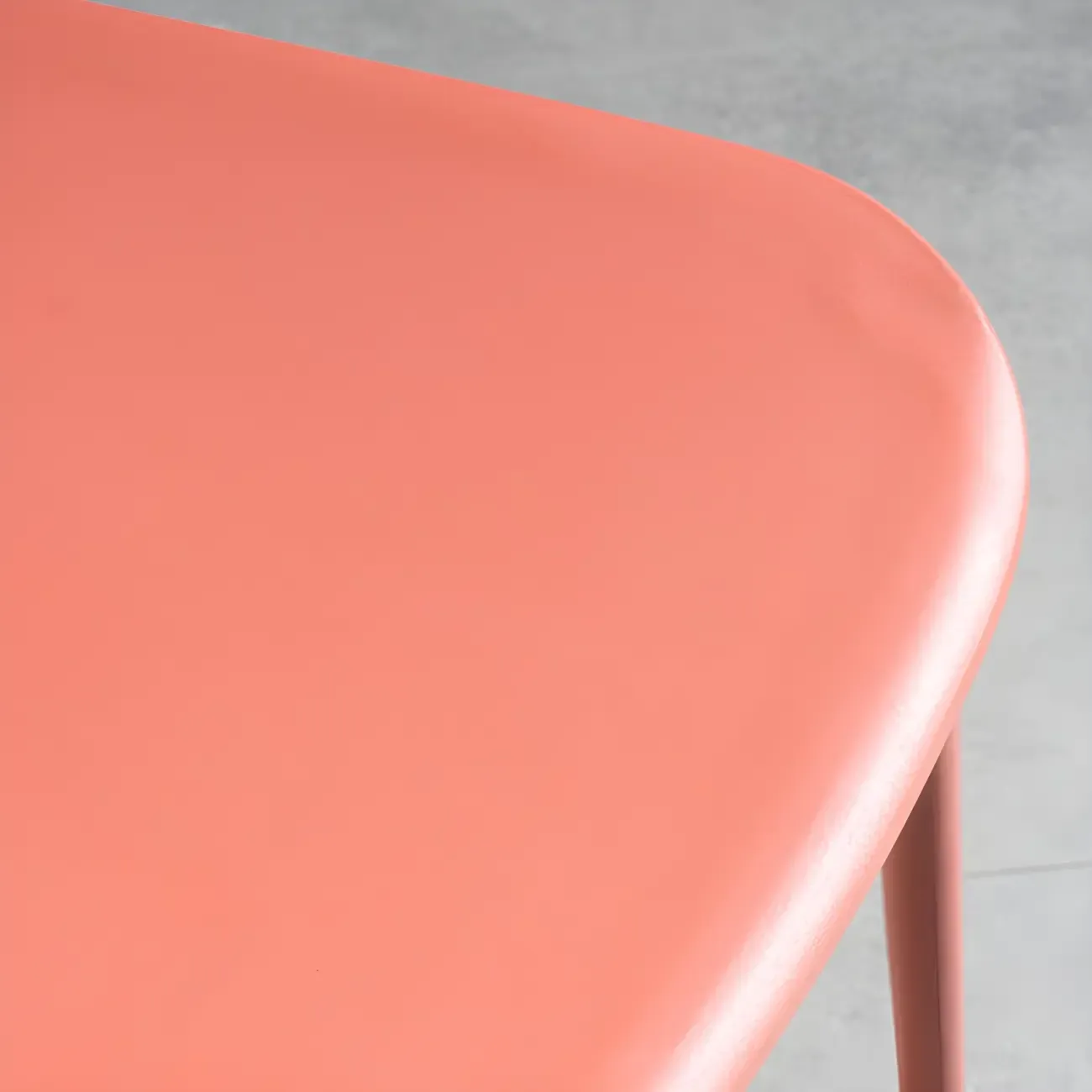 Plastic Multicolor Stackable Modern Dining Chair with Open Back Image - 11